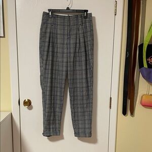 Princess Polly Men's Gray Plaid Dress Pants